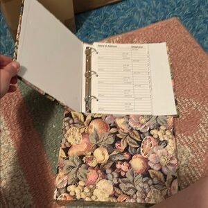 Floral Tapestry Address Book